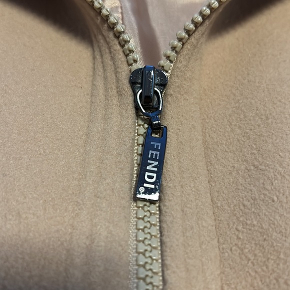 FENDI Vintage Cashmere Camel Jacket size large - Picture 7 of 12